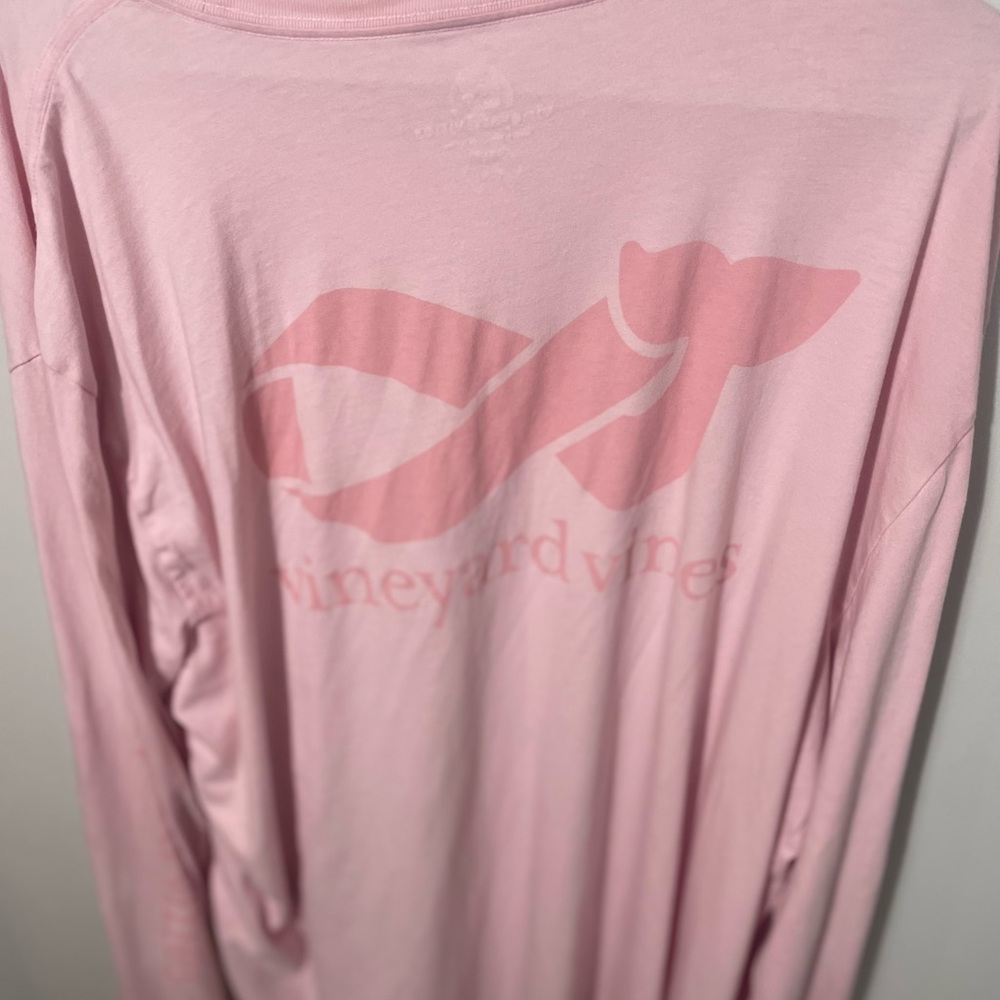 Vineyard Vines Long Sleeve Breast Cancer Awareness 3XLT